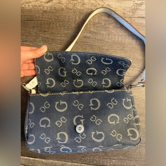 Guess Y2K Vintage Denim Monogram Small Bag - Picture 8 of 12